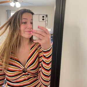 Top shop cropped long sleeve